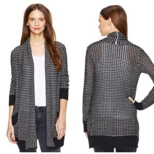 Wilfred Aritzia Silk Cotton Cashmere Cardigan Medium Crochet Open Knit Sweater